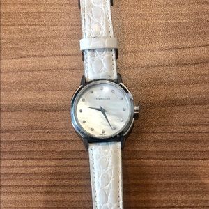 Tourneau Brand Watch-white & silver